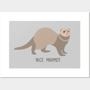 Nice Marmot Posters and Art